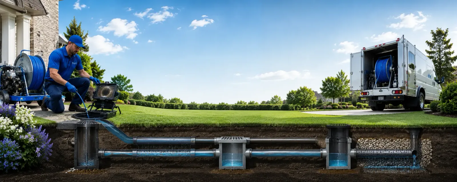 Outdoor drain cleaning information for South Whitley, IN